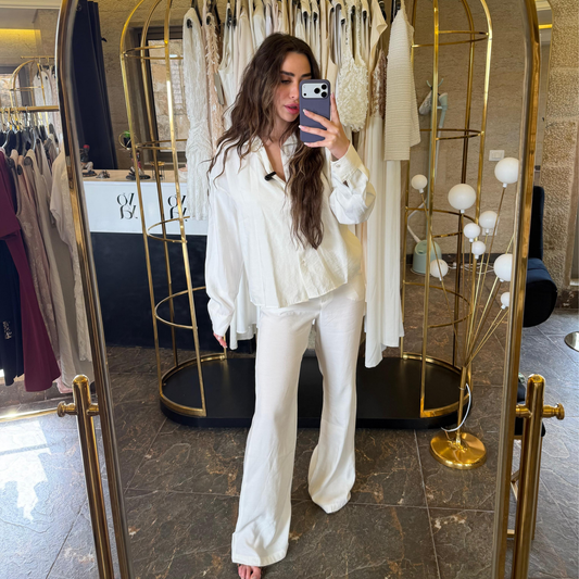 White Linen Summer Set