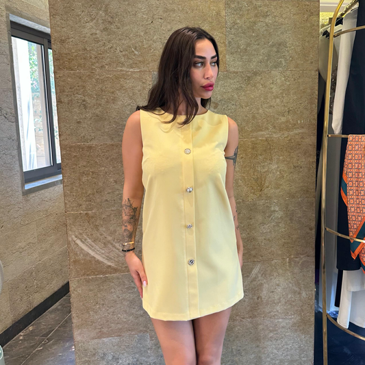 Rinascimento Button Mini Dress