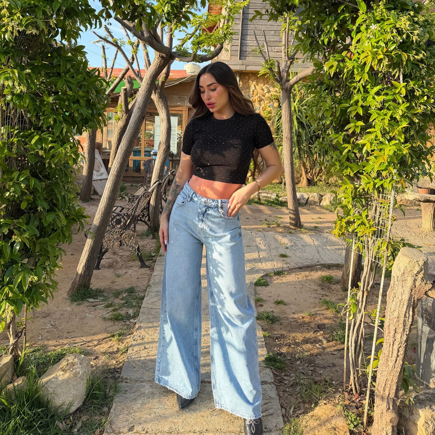 Glitter Crop T-shirt