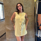 Rinascimento Button Mini Dress
