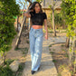 Glitter Crop T-shirt