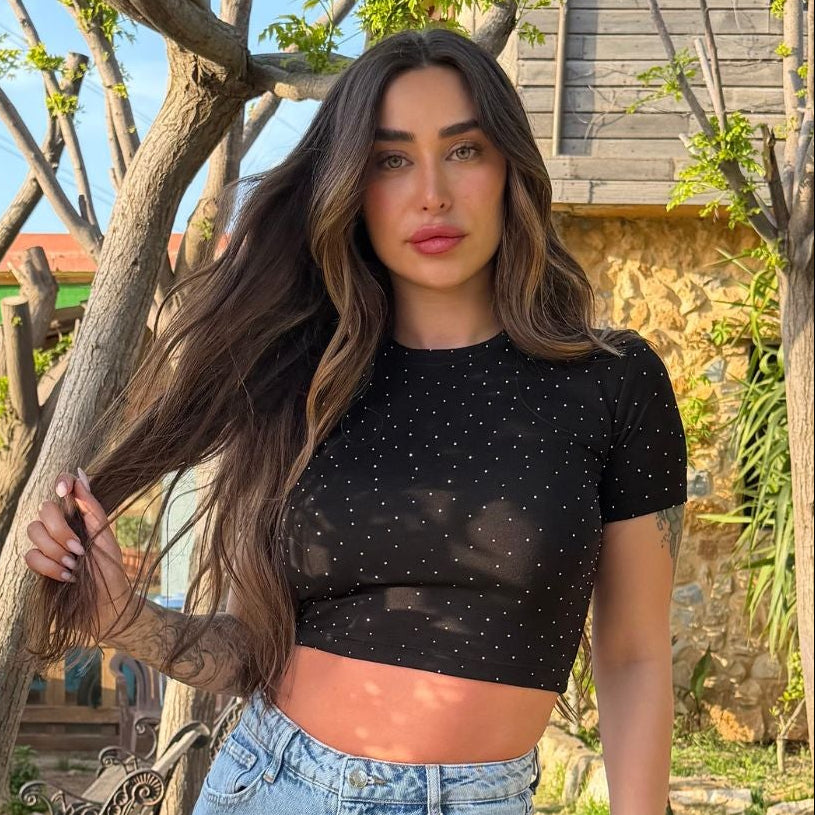 Glitter Crop T-shirt