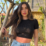 Glitter Crop T-shirt