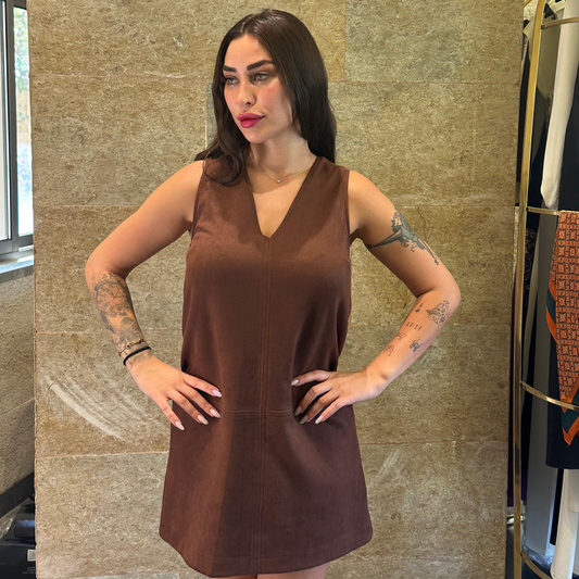 Rinascimento Mini Brown Dress