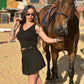 black skort