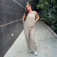Beige Linen Set