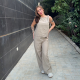 Beige Linen Set