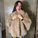 Beige Fur Jacket