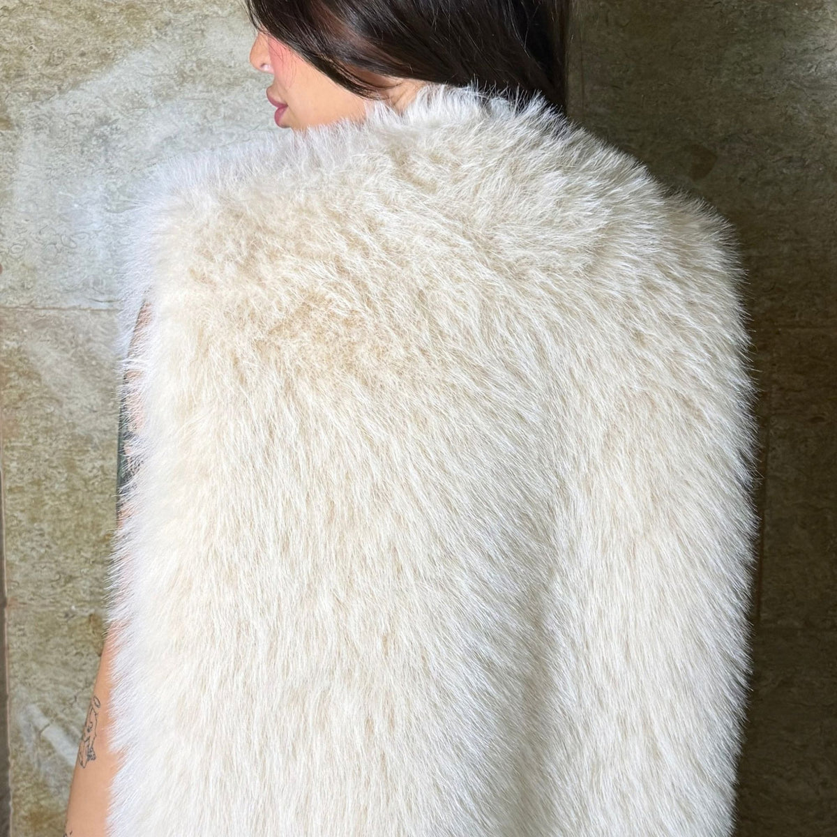 Ivory Fur Vest