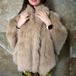 Beige Fur Jacket