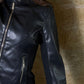 Black Leather Zip Jacket