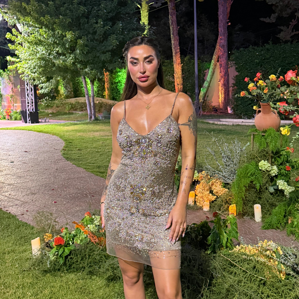 Crystal Mini Dress