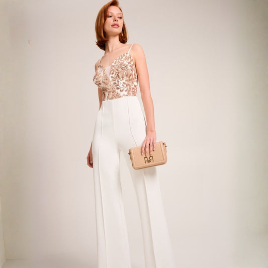 Rina White Jumpsuit