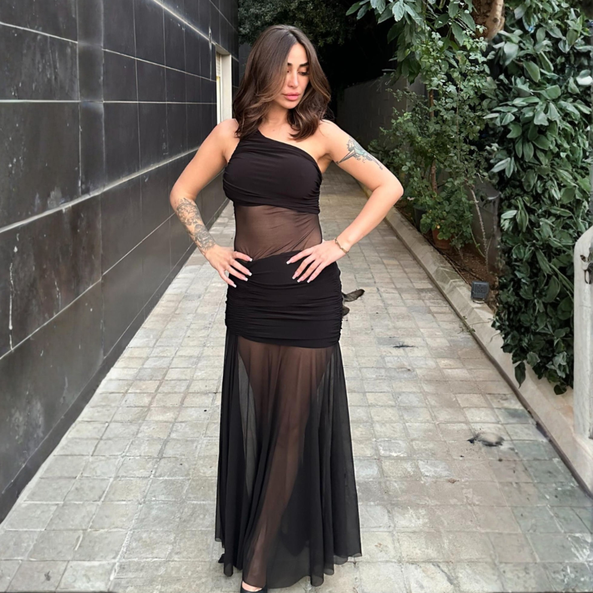 Mesh Maxi Dress