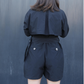 Short Trench Jumpsuit