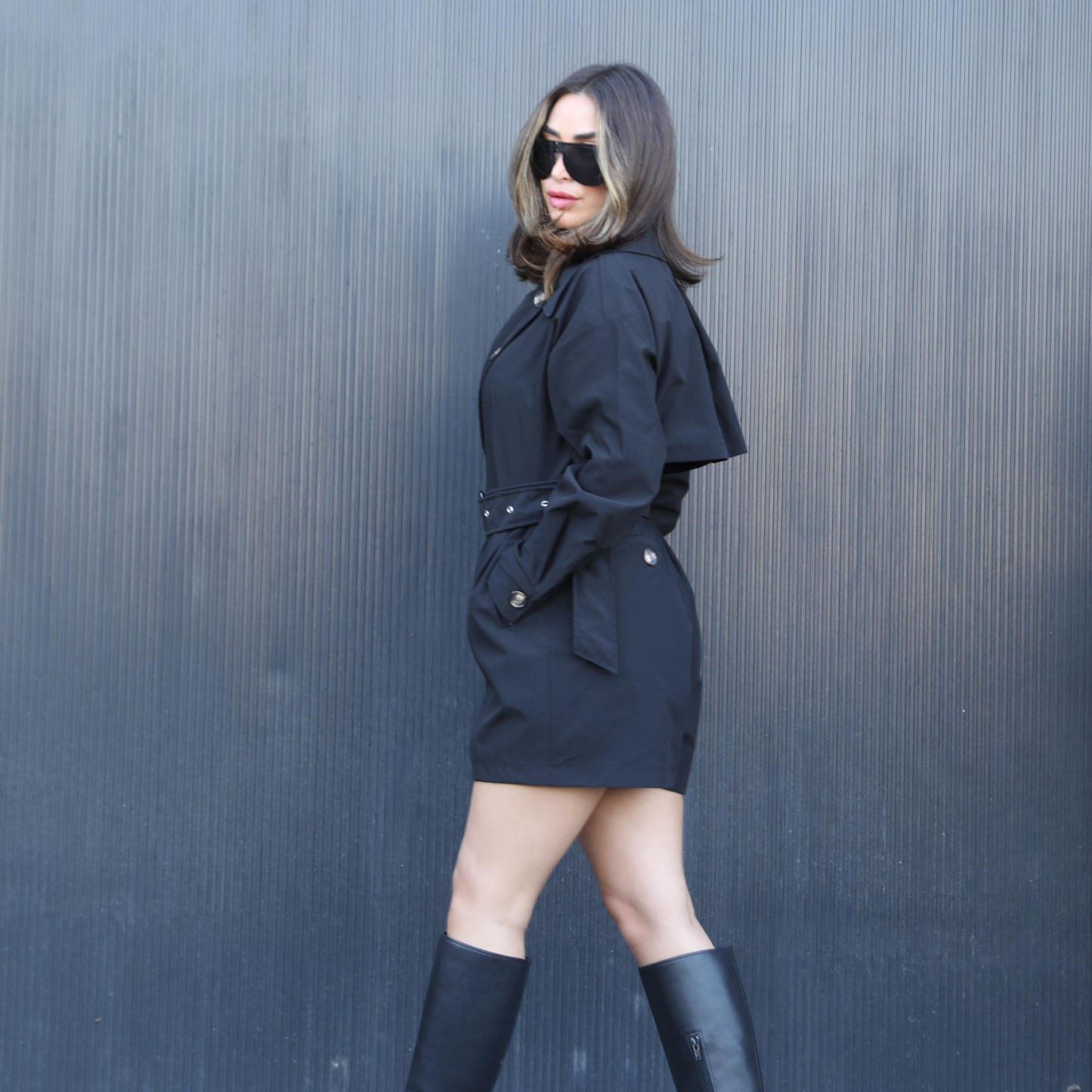 Short Trench Jumpsuit