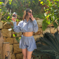 Striped Short Set
