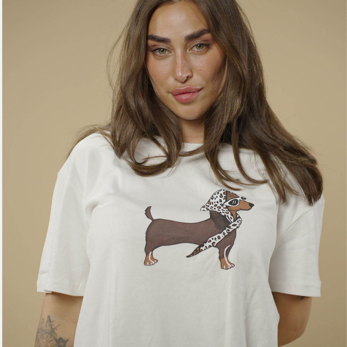 Long Dog Printed Tee