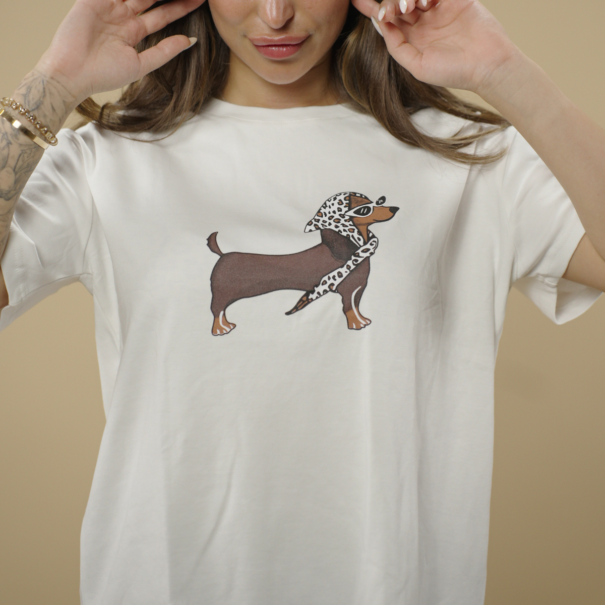 Long Dog Printed Tee