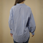 Navy Striped Button Up Top