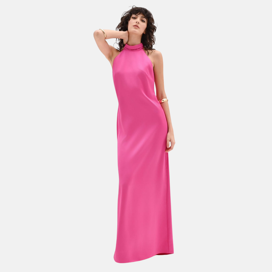 Rinascimento Fuchsia Halterneck Gown