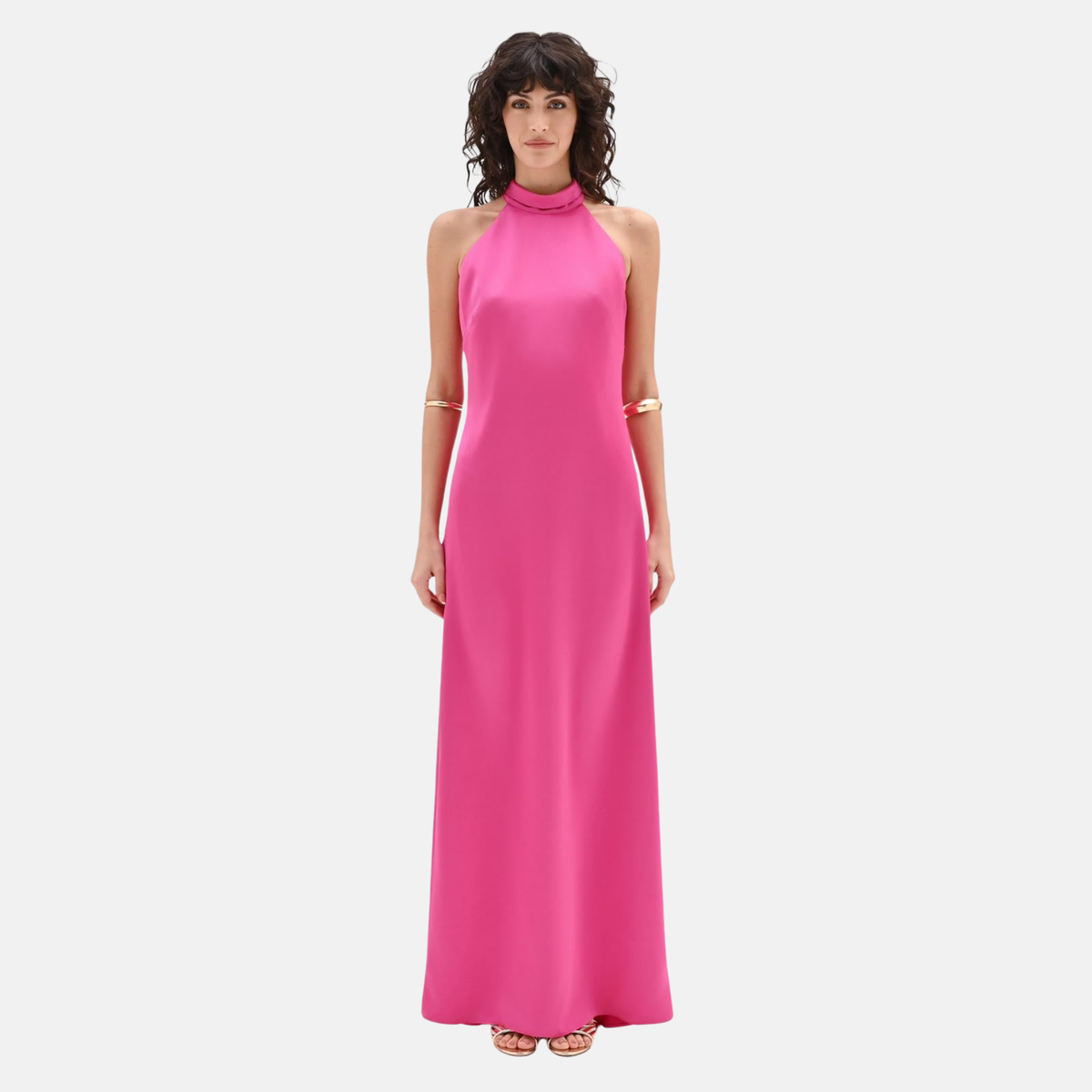 Rinascimento Fuchsia Halterneck Gown