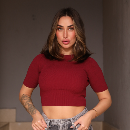 Red Crop Top