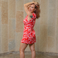 Red Ribbon Mini Dress