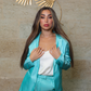 Turquoise Silk Set