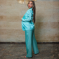 Turquoise Silk Set