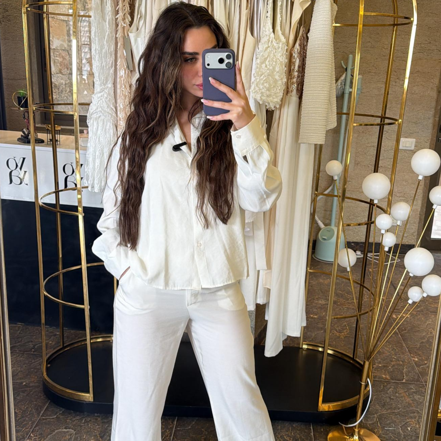 White Linen Summer Set